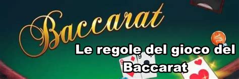 baccarat regole del gioco.
